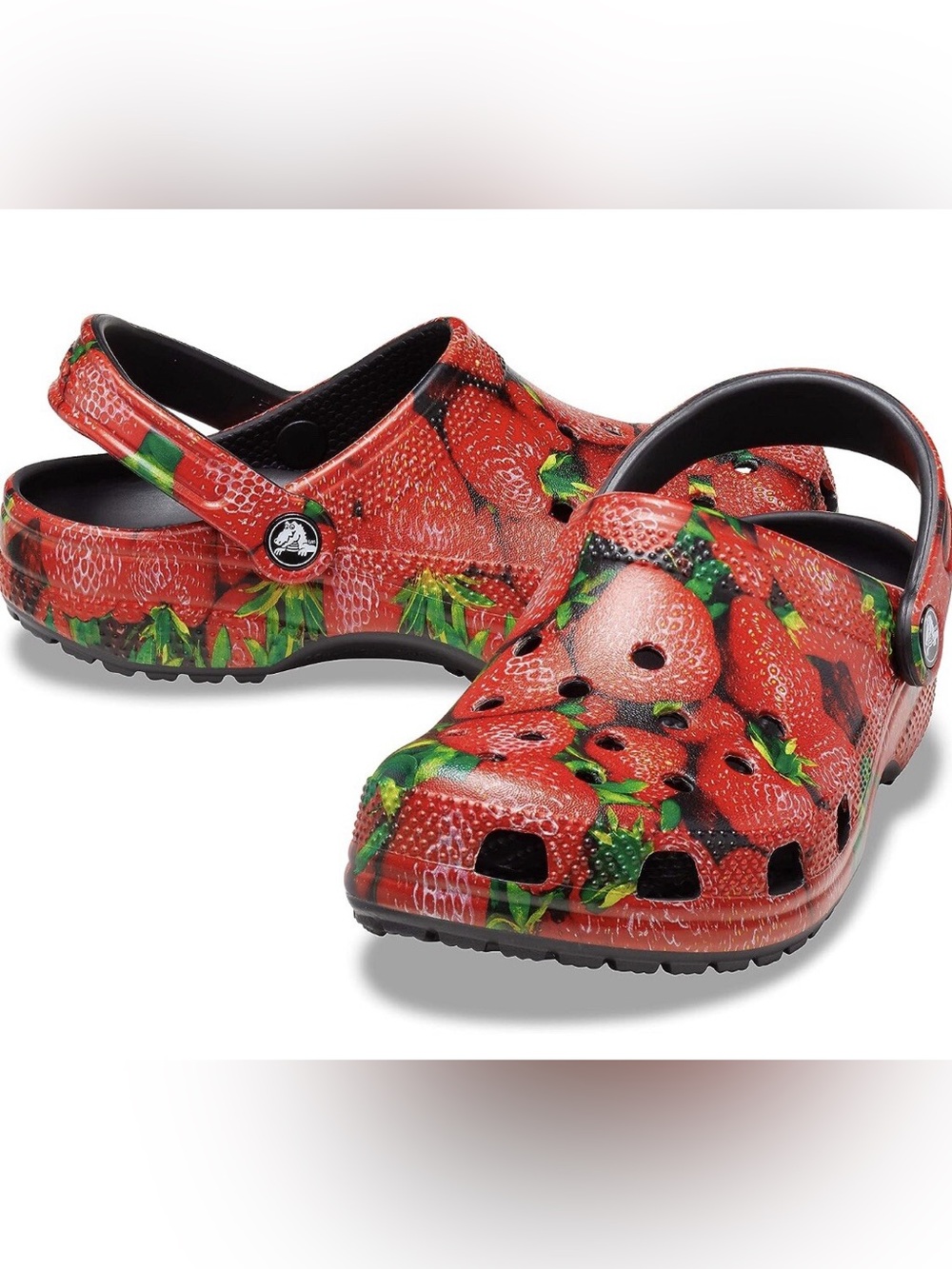 Crocs Classic Clog Hyper Real Strawberry Print Women’s 10 / Men's 8